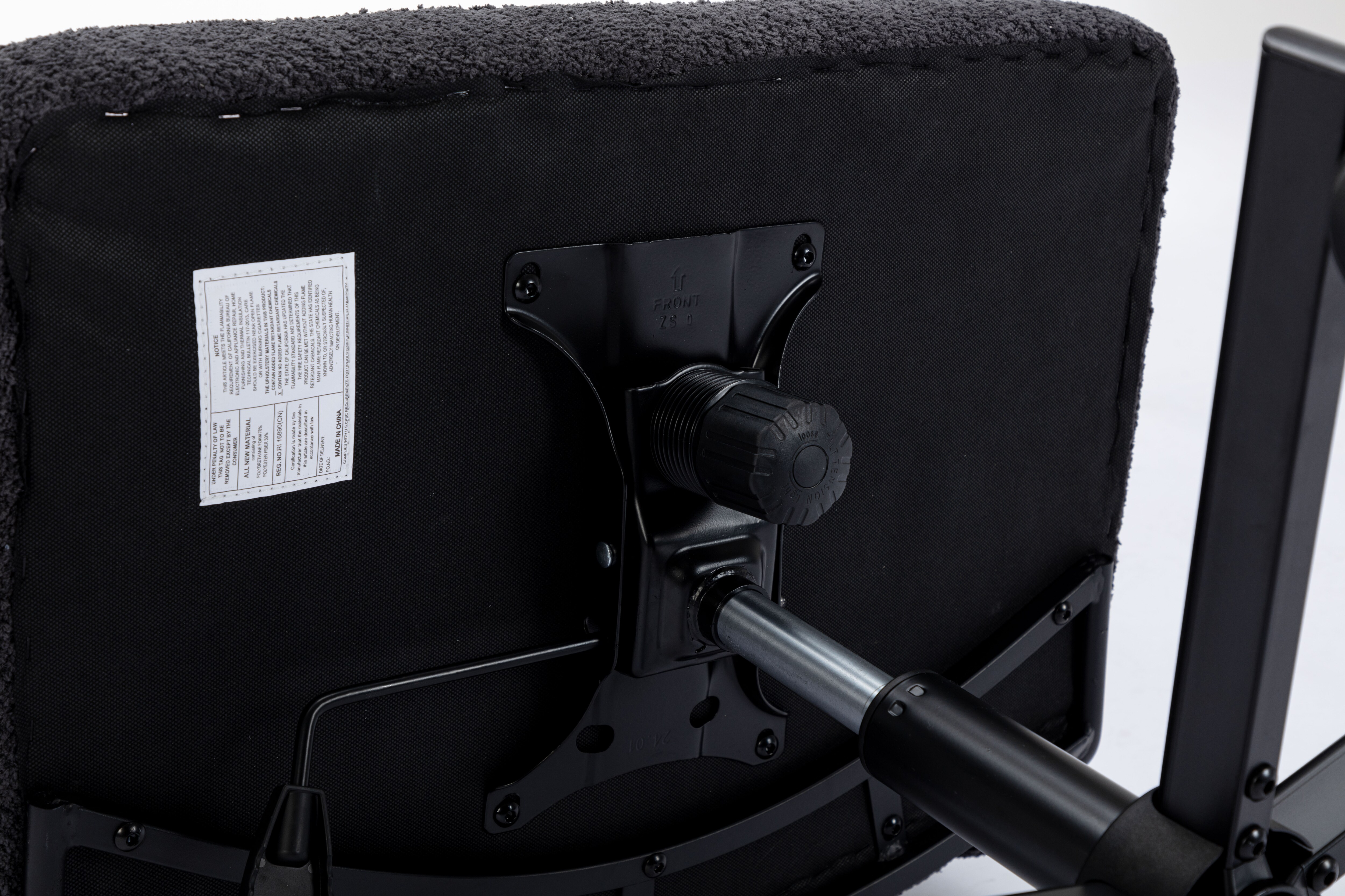 Criss Cross Legged Office Desk Chair With Wheels, Modern Armless Desk Chair With Wide Seat, Home Office Chairs For Work, Meditation, Vanity,White_voghion.com